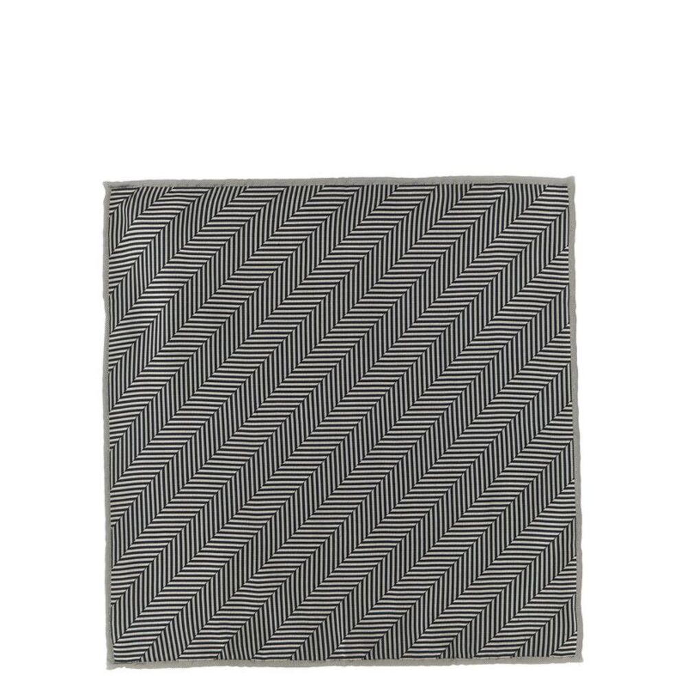 Brunello Cucinelli Gray Silk Pocket Men's Square